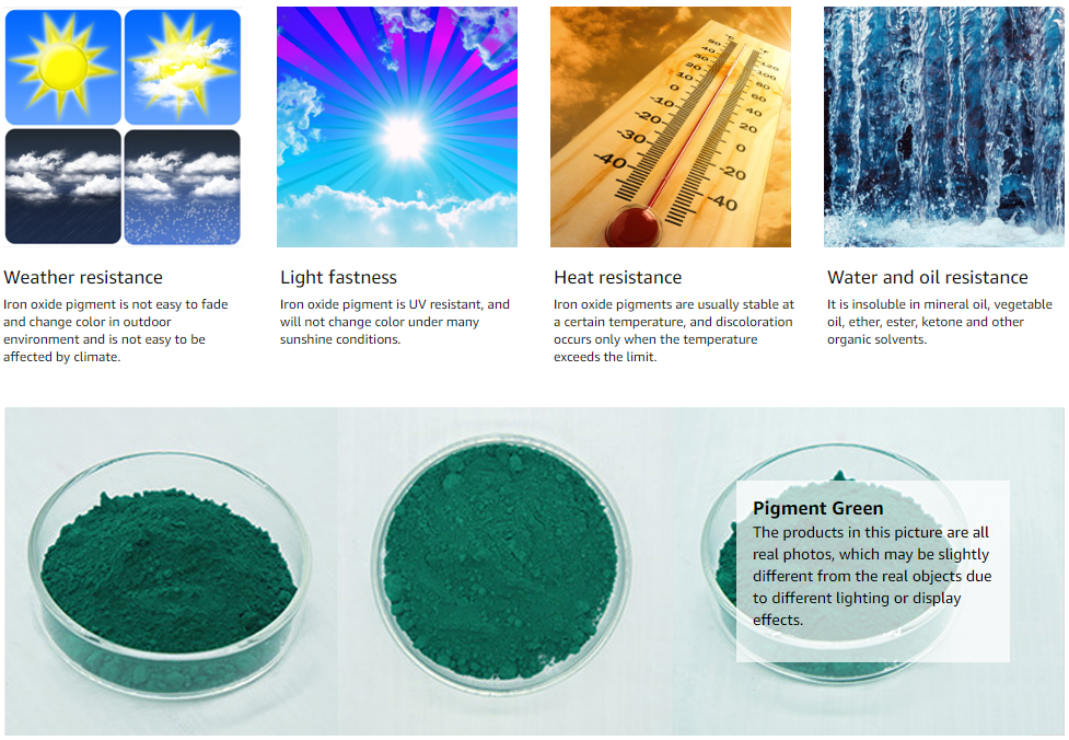 green iron oxide powder